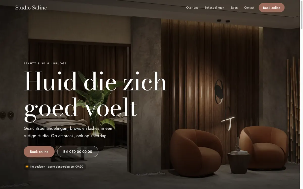 Demo-website van Studio Saline